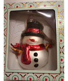 GRATIS handmade kerstbal  sneeuwman  bij een aankoopwaarde vanaf 60.00 euro