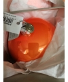 GRATIS 6 mondgeblazen kerstballen 12 cm oranje  bij een aankoopwaarde vanaf 60.00 euro