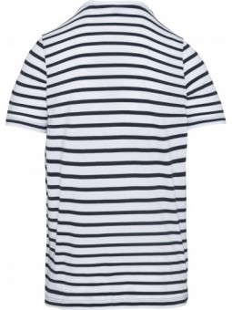 K379 - Gestreept T-shirt navy