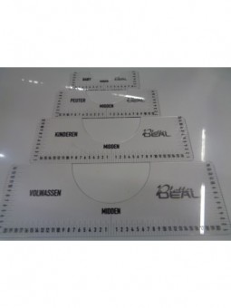 T-shirt ruler volwassen witte of zwarte tekst