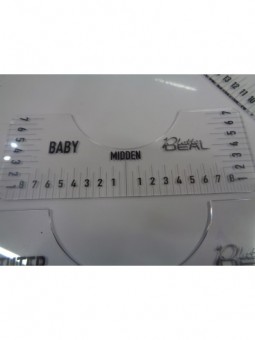 T-shirt ruler set 4 maten witte of zwarte tekst