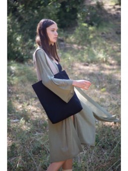 KI5202 - Gerecyclede shopper met platte bodem Back night-Hemp