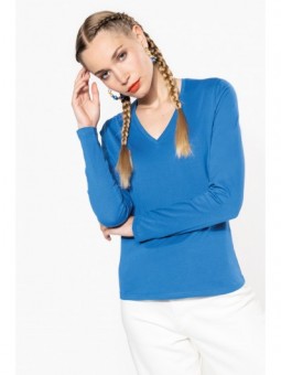 K382 - Dames t-shirt V-hals...