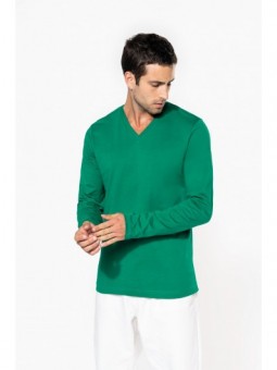 K358 - T-shirt V-hals lange...