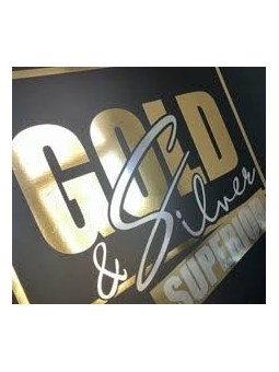 Superior zilver meatllic vinyl zilver 30*50 cm