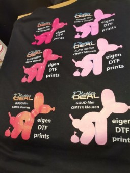 Blanco DTF vel Goudfilm A4