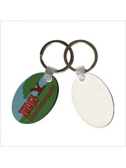 MDF sleutelhanger ovaal