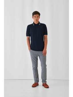 L navy/white B&C polo...