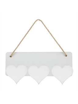 MDF schild met hartjes