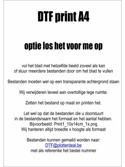 A4 DTF met nakijken bestand...