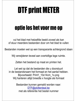 Meter DTF met nakijken...