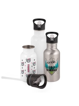 Drinkffles wit 400ml met...