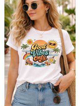 A4 ,Dtfprint Good vibes only 1